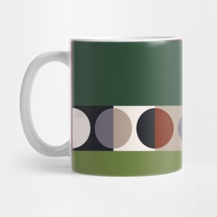 suprematism moon || pine green Mug